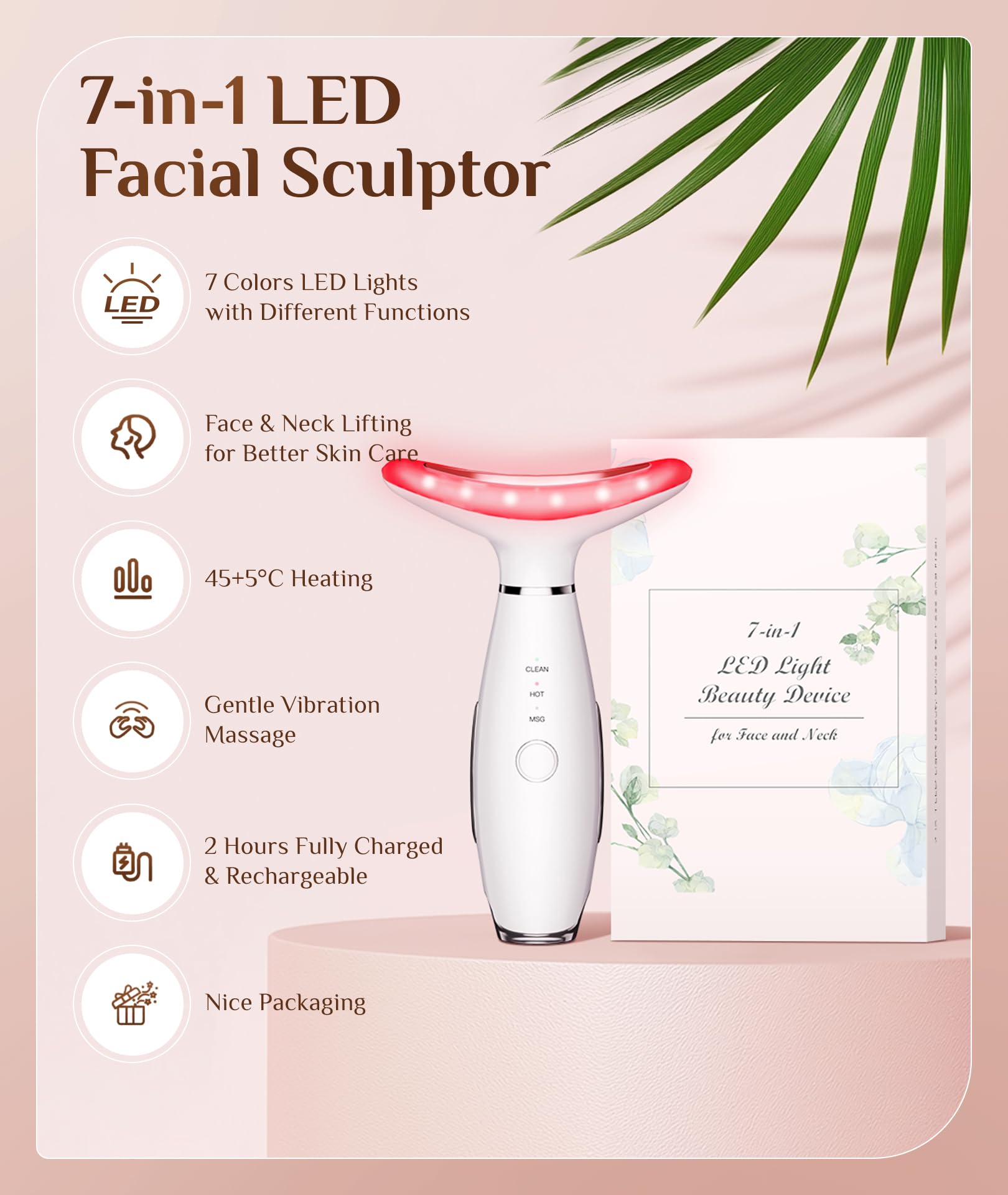 Dopsikn face massager wand for localized wrinkle care
