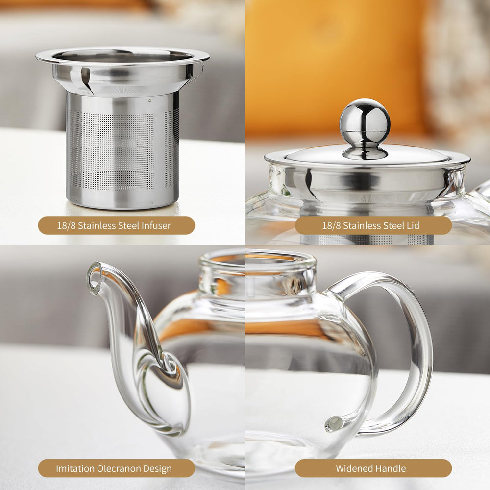 DOPUDO ergonomic handle and non-drip spout ensure comfortable, clean pouring.