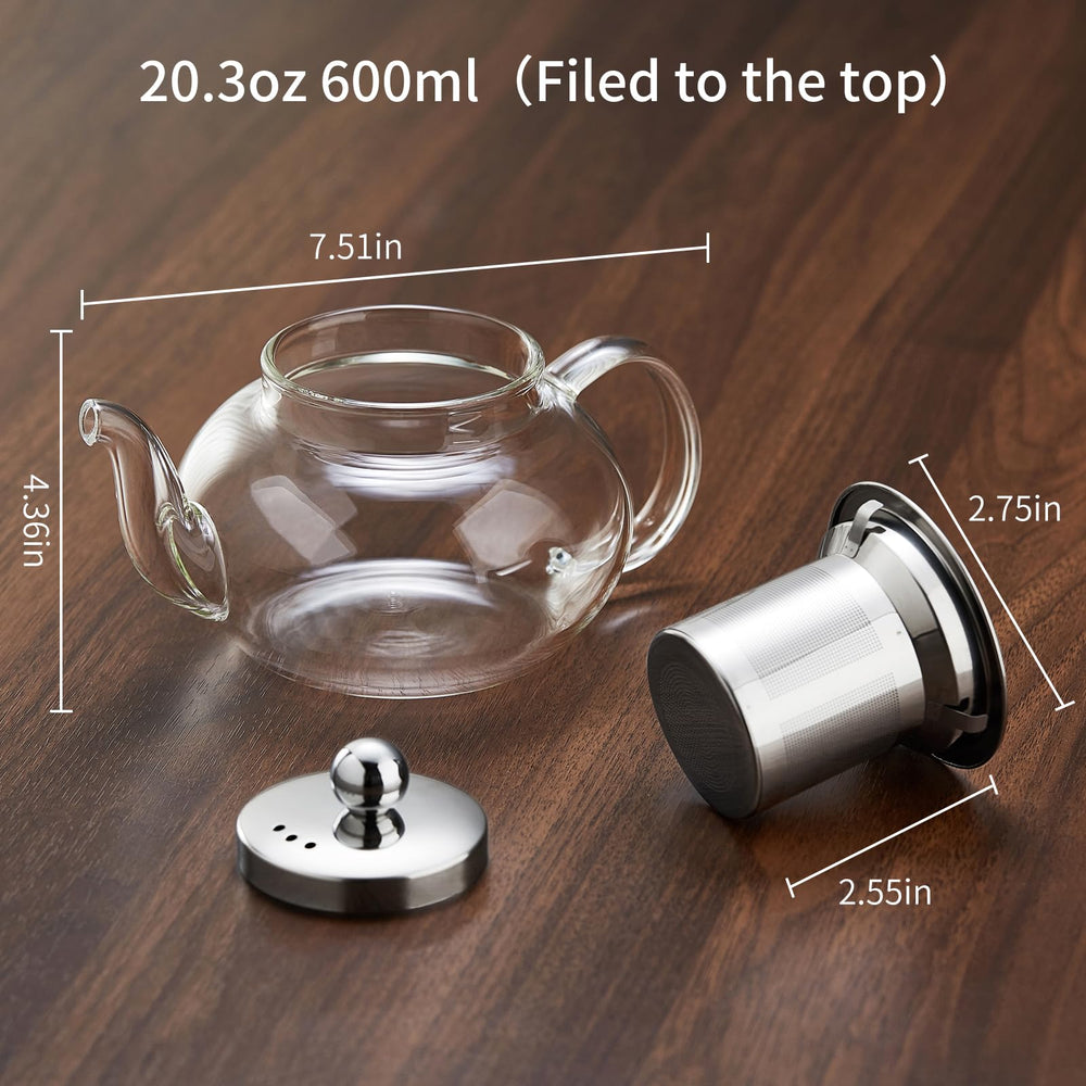 DOPUDO teapot is stovetop and microwave safe for flexible brewing.