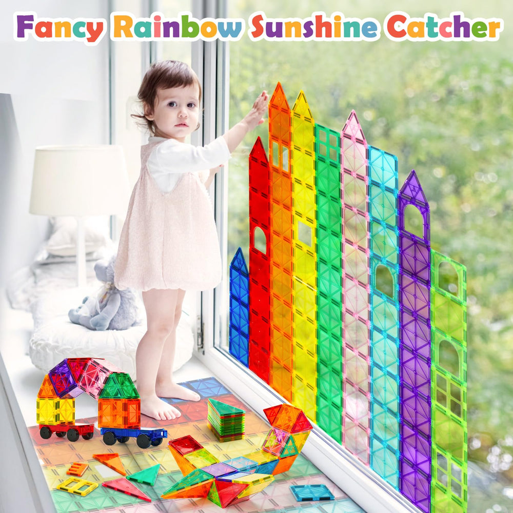 Dopyye magnetic tiles make a versatile gift for kids.