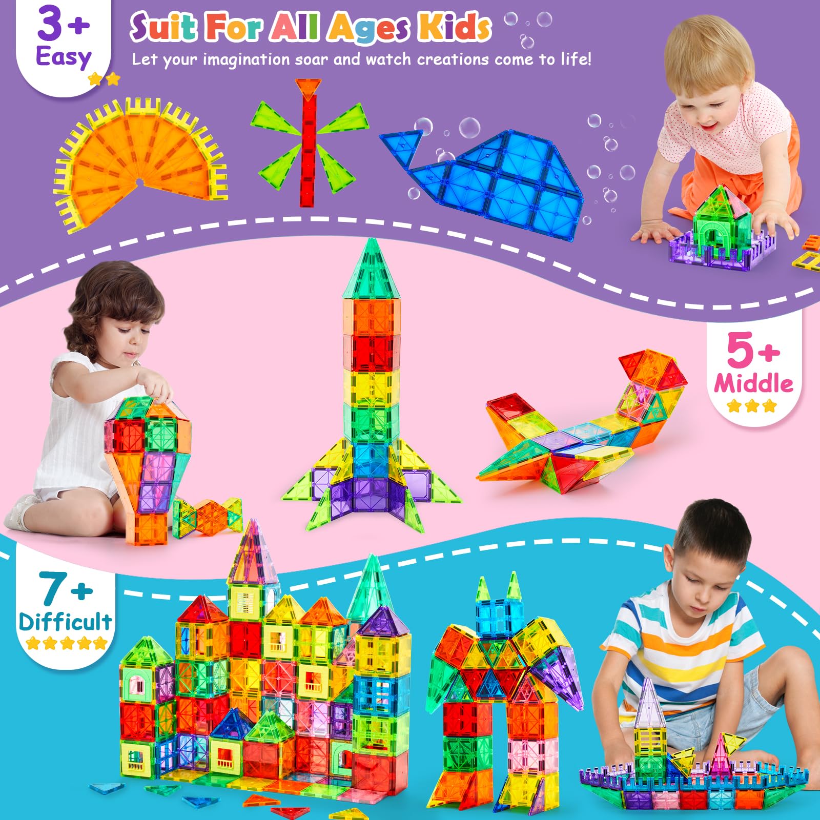 Dopyye STEM toy supports shapes, colors, and spatial reasoning.