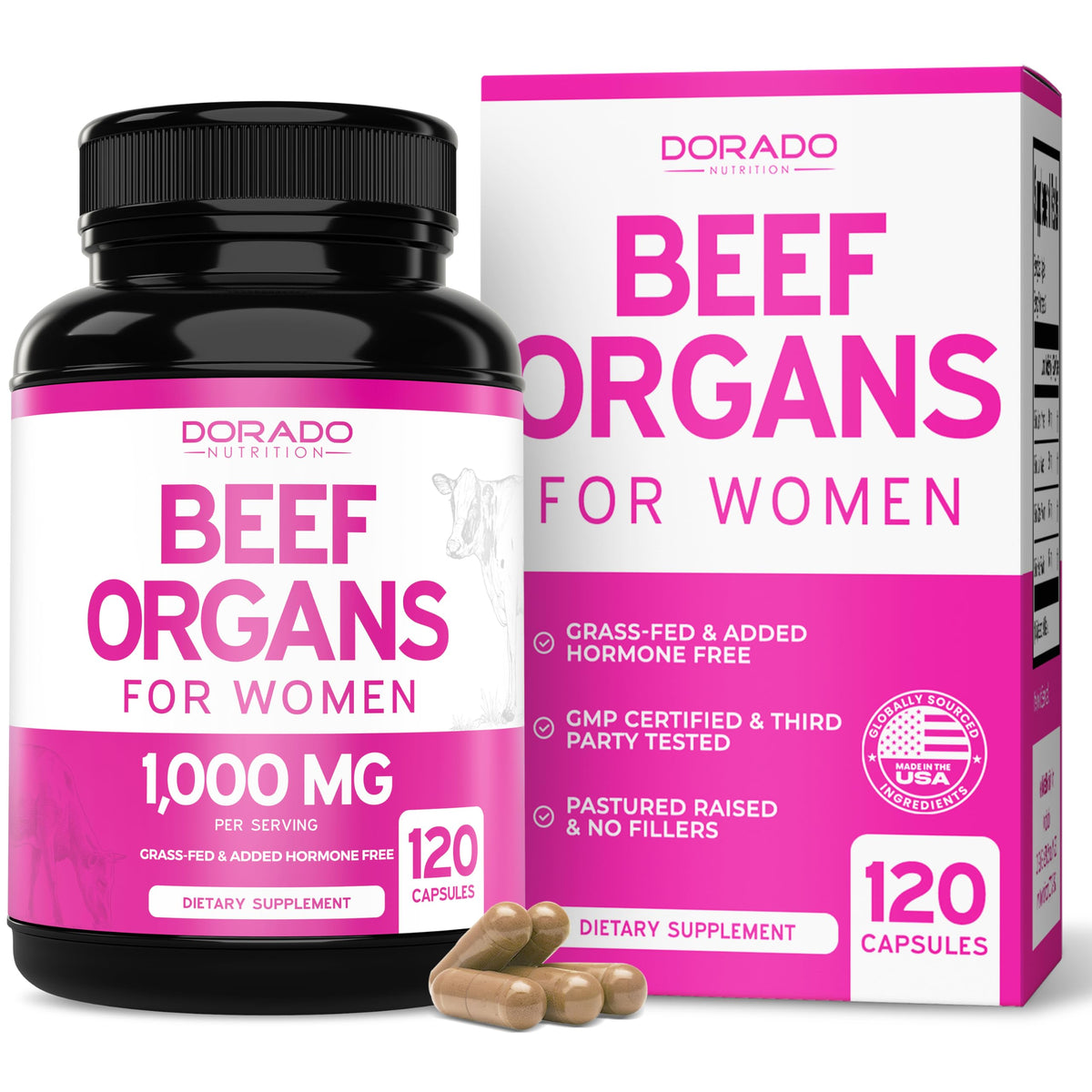 Dorado Nutrition beef organ liver: nutrient-dense daily vitality.