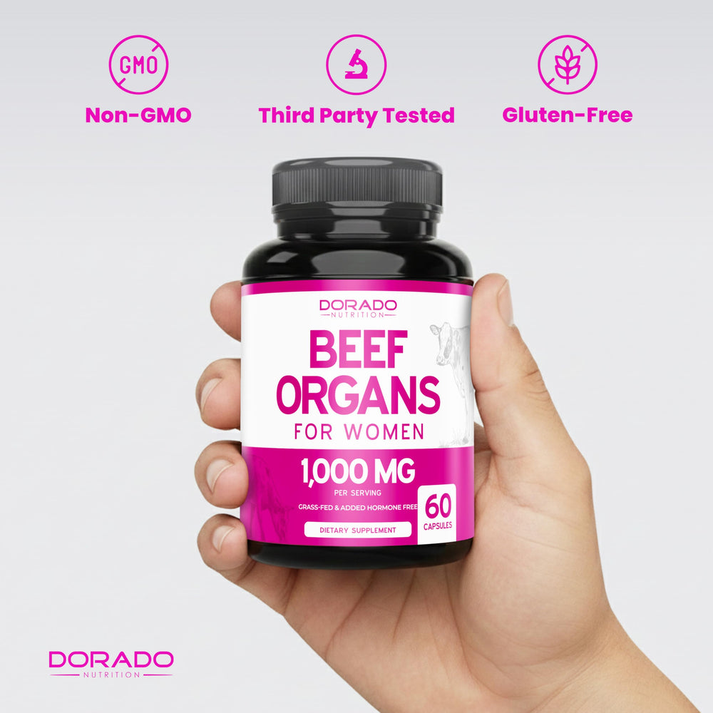 Dorado Nutrition Beef Organ Women third-party tested for safety and quality.