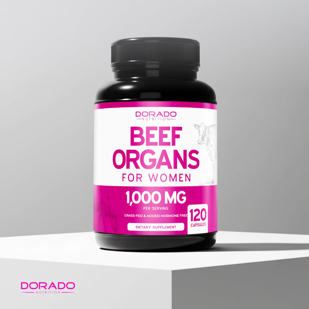 Dorado Nutrition capsules bottle: convenient two-capsule serving for consistency.