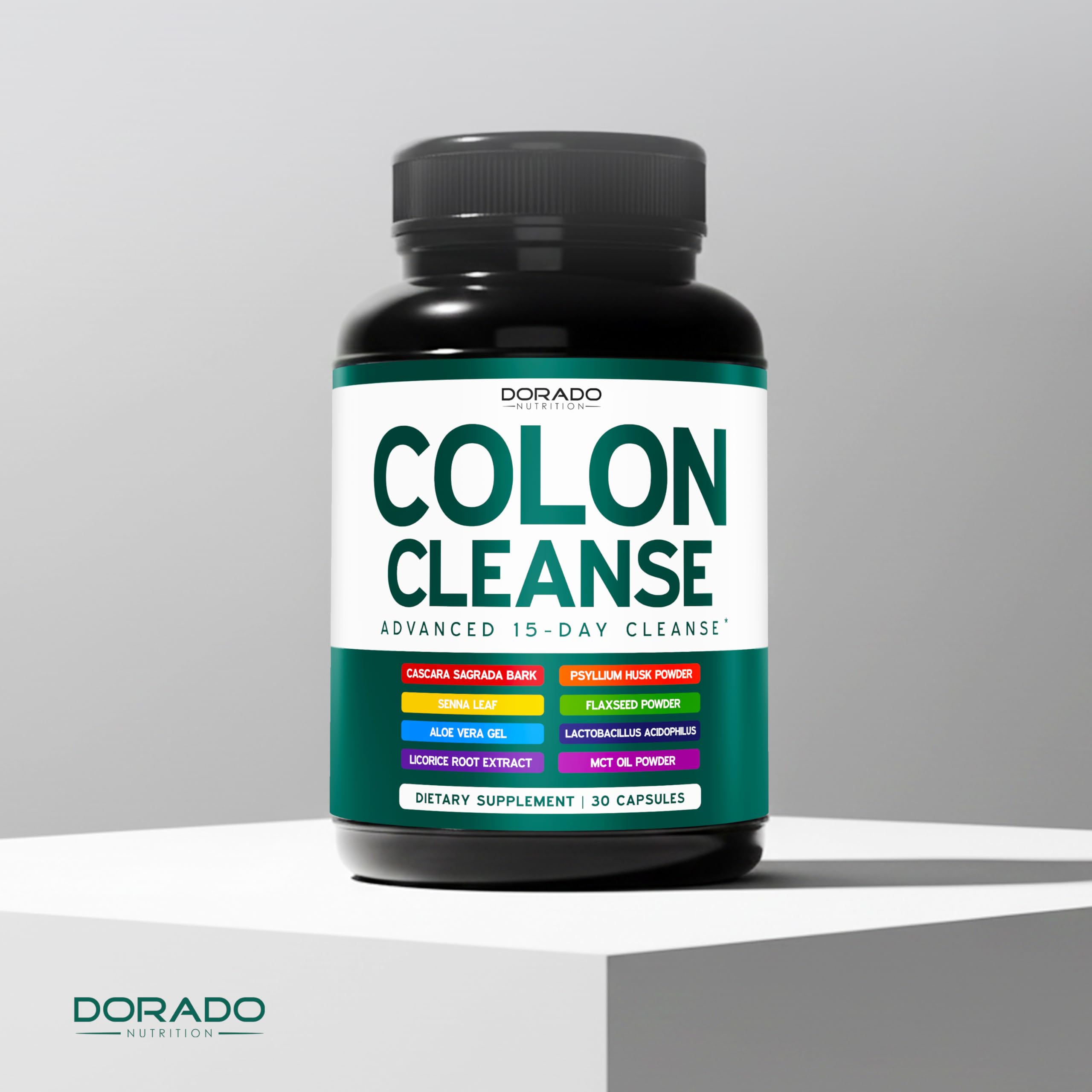 Dorado Nutrition Colon Cleanse packaging box with product details
