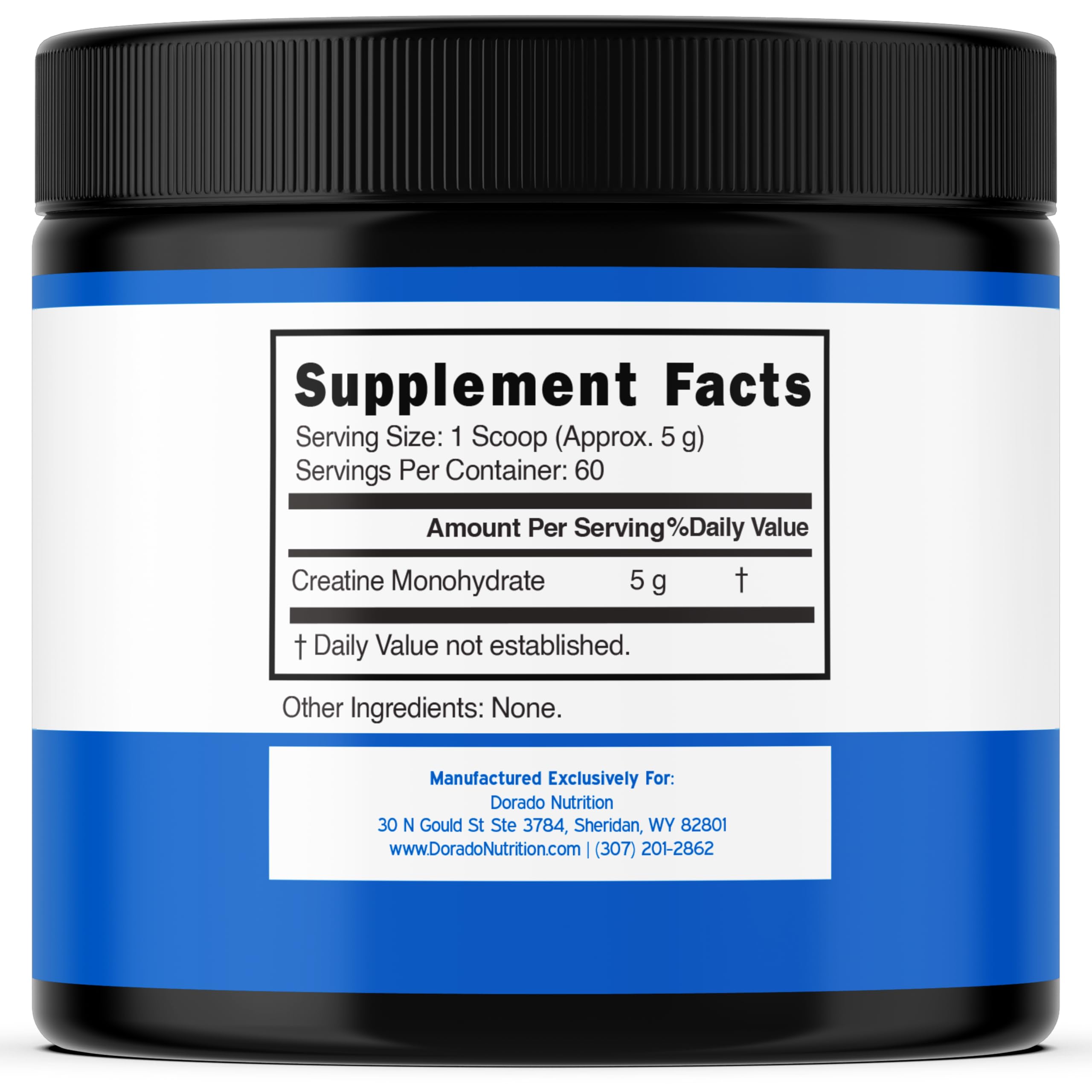 Closeup of Dorado Nutrition creatine powder granules for fast absorption