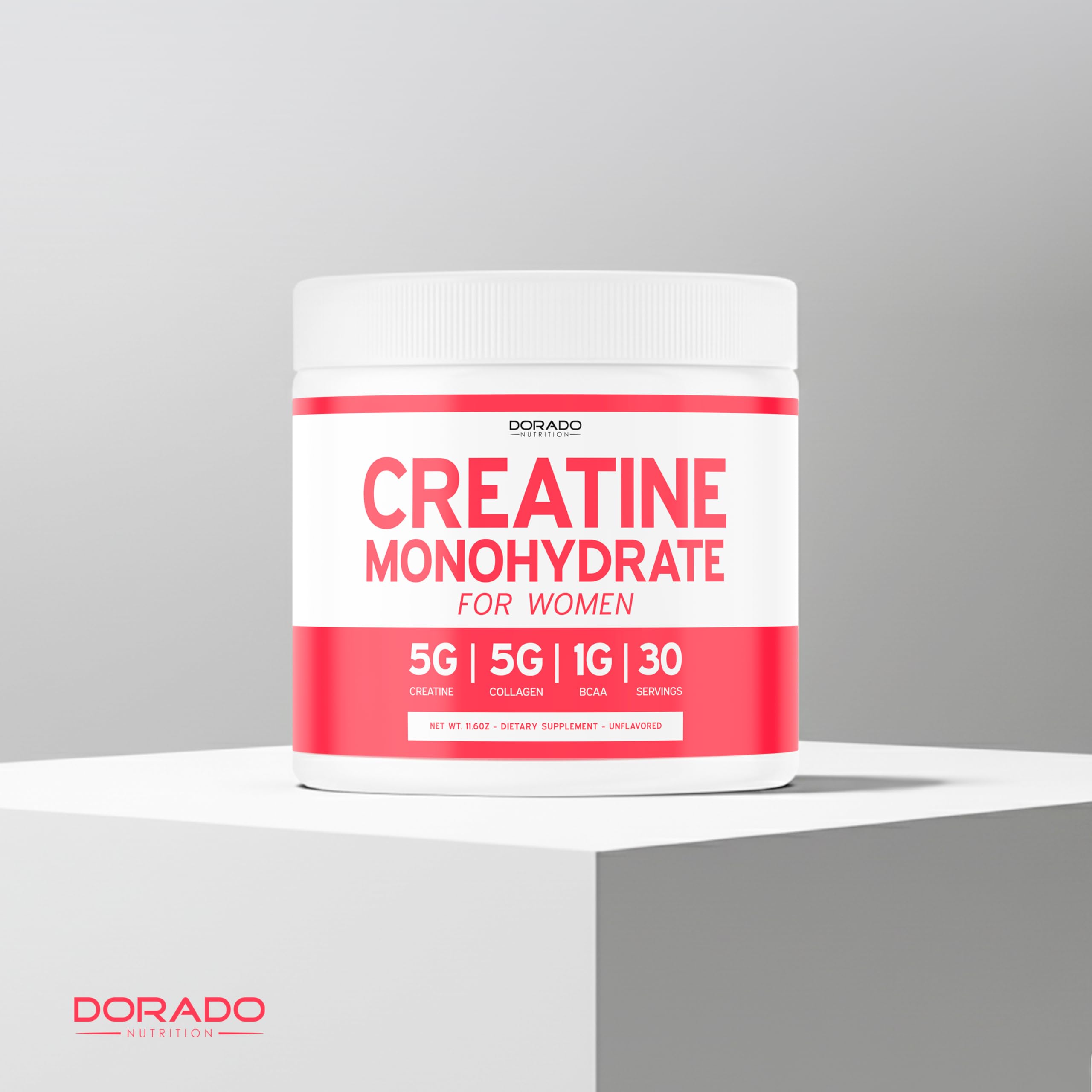 DORADO NUTRITION creatine shake bottle used during gym session