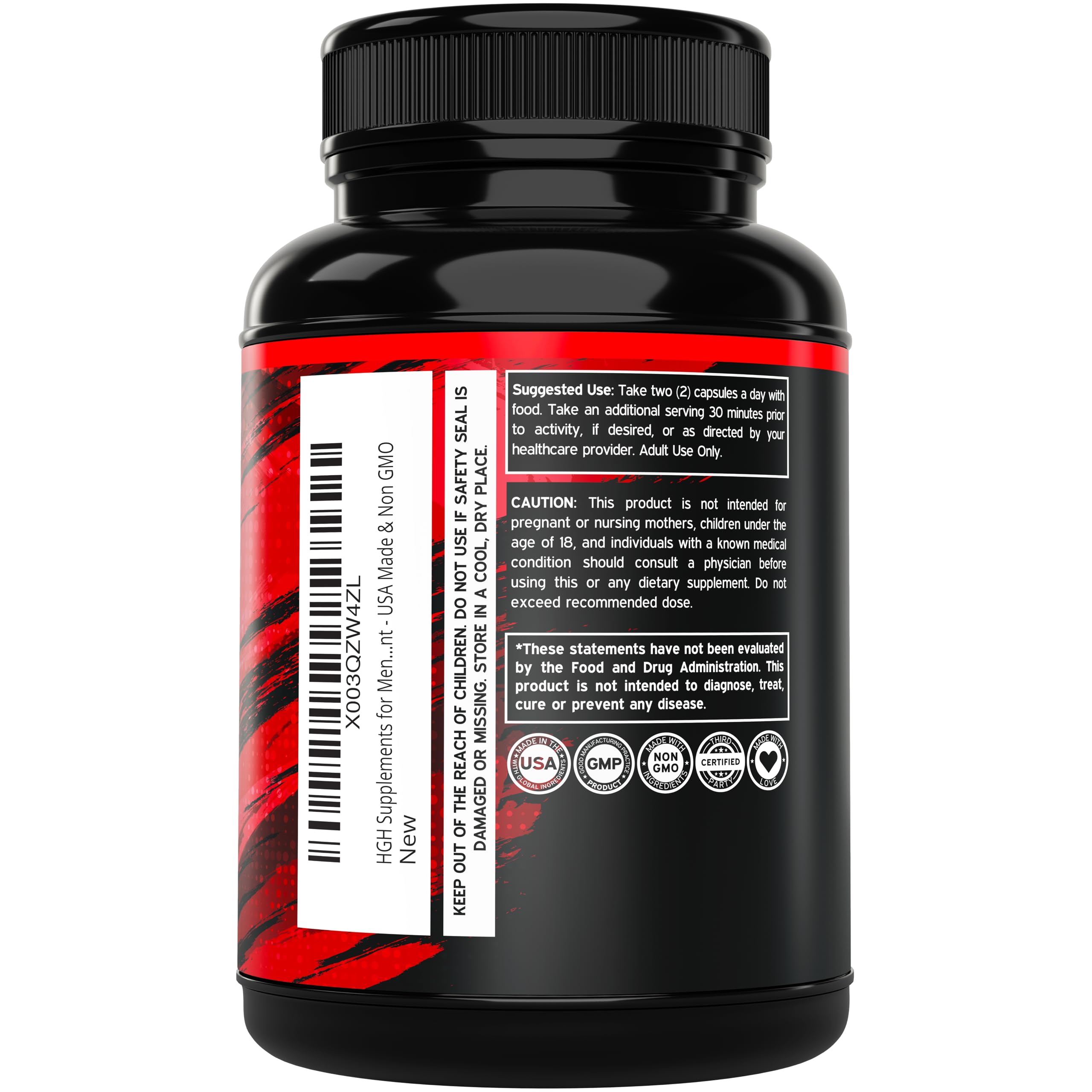 DORADO NUTRITION HGH capsules close-up showing 1500mg dosage.
