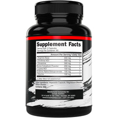 DORADO NUTRITION HGH bottle back label highlights ingredients and gluten-free promise.