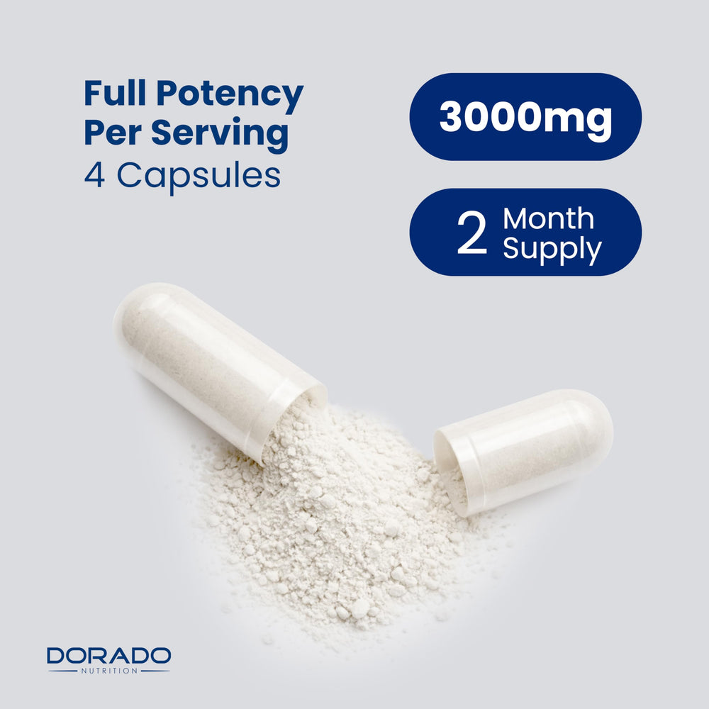 DORADO NUTRITION L Citrulline vegan capsules pictured highlights plant-based option.