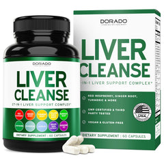 Dorado Nutrition Liver Cleanse Detox bottle for daily liver support and gentle detox.