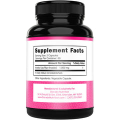Closeup of Myo-Inositol capsules highlighting vegetarian daily wellness.