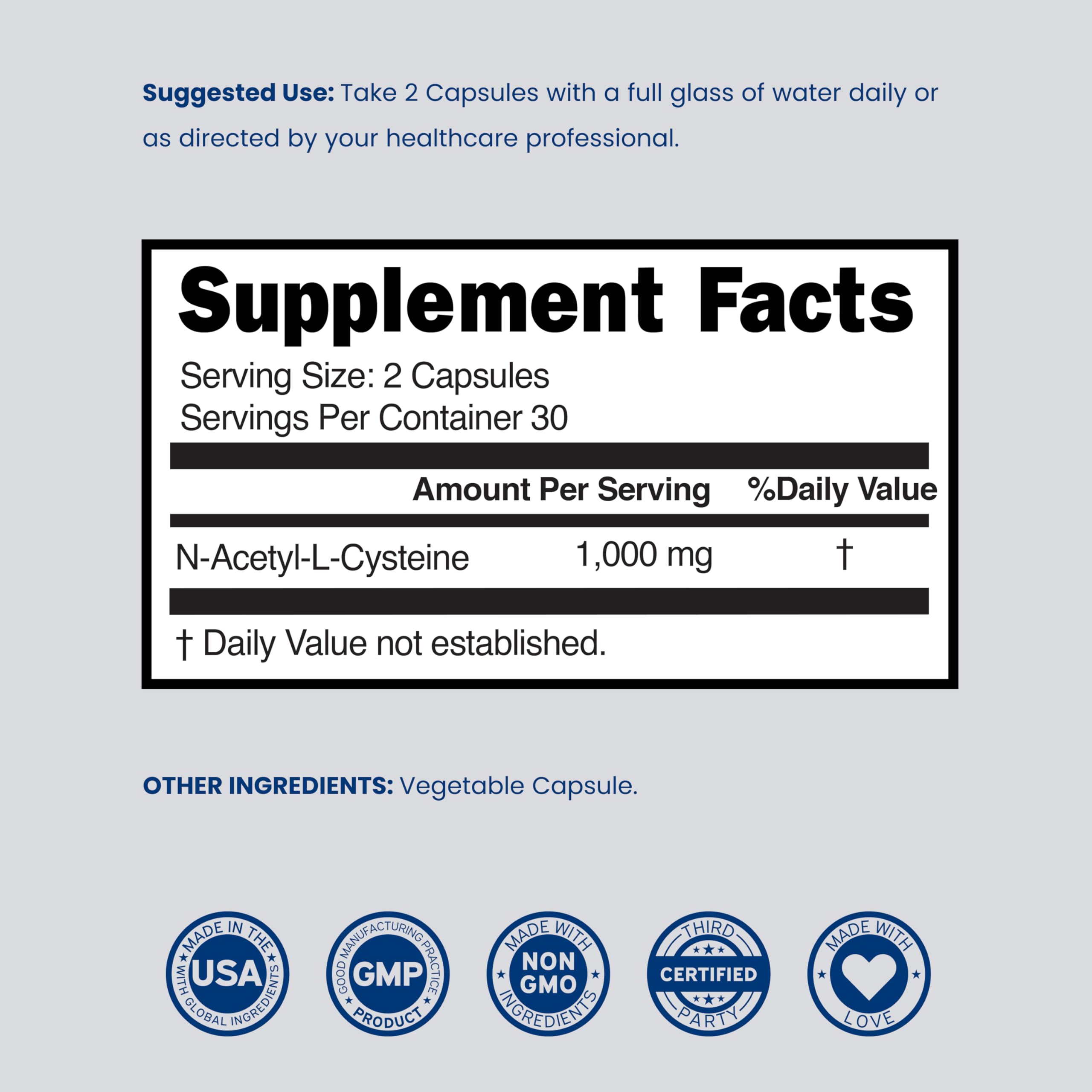Dorado Nutrition NAC third-party tested seal confirming independent quality checks.