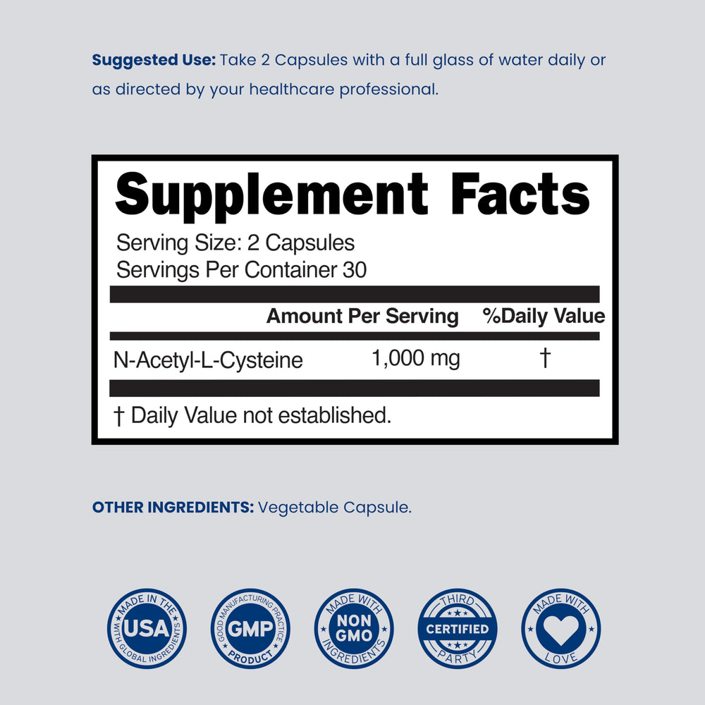Dorado Nutrition NAC third-party tested seal confirming independent quality checks.