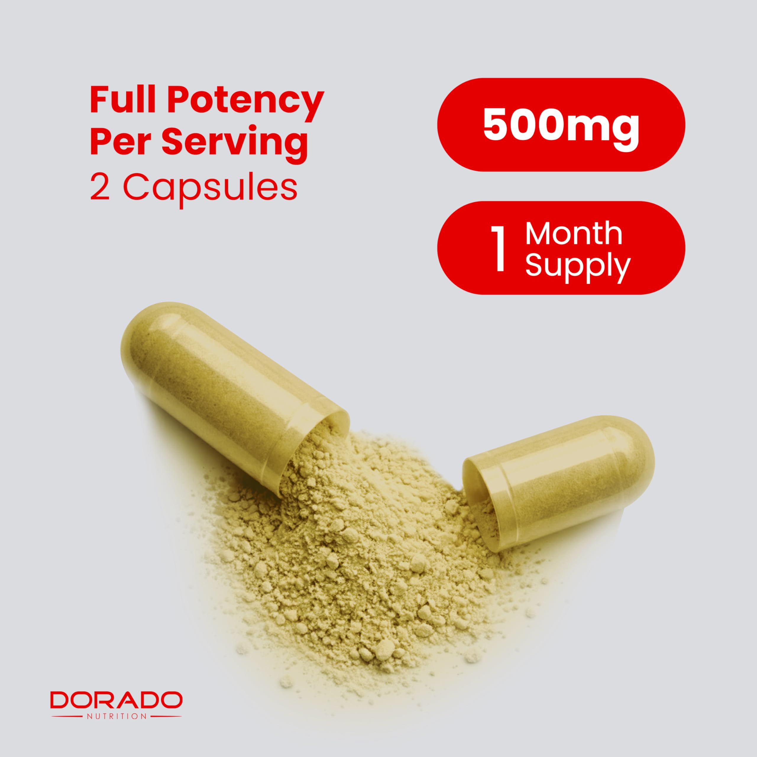 DORADO NUTRITION Berberine packaging display on counter.