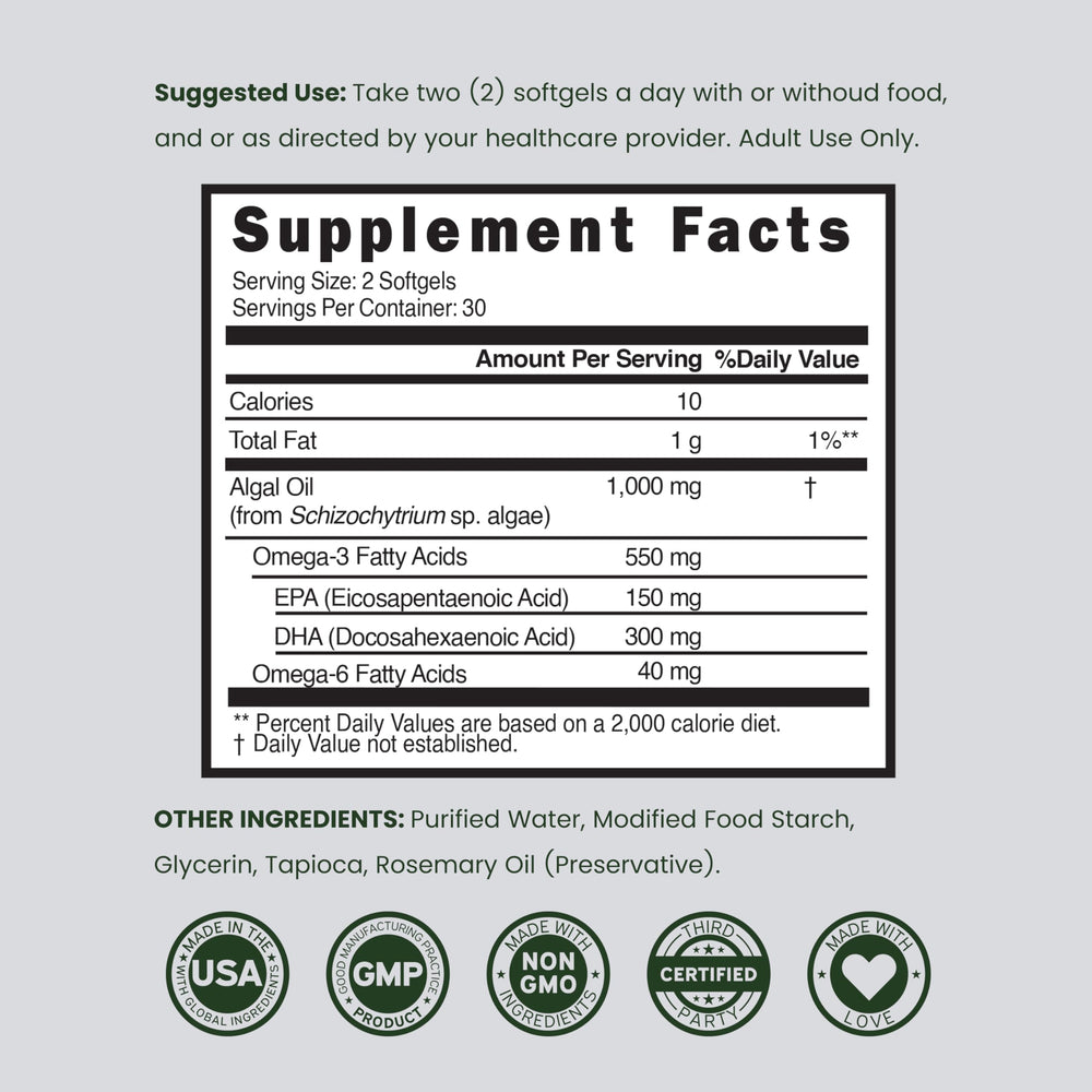 Manufacturing facility for Dorado Nutrition vegan omega-3 algae oil
