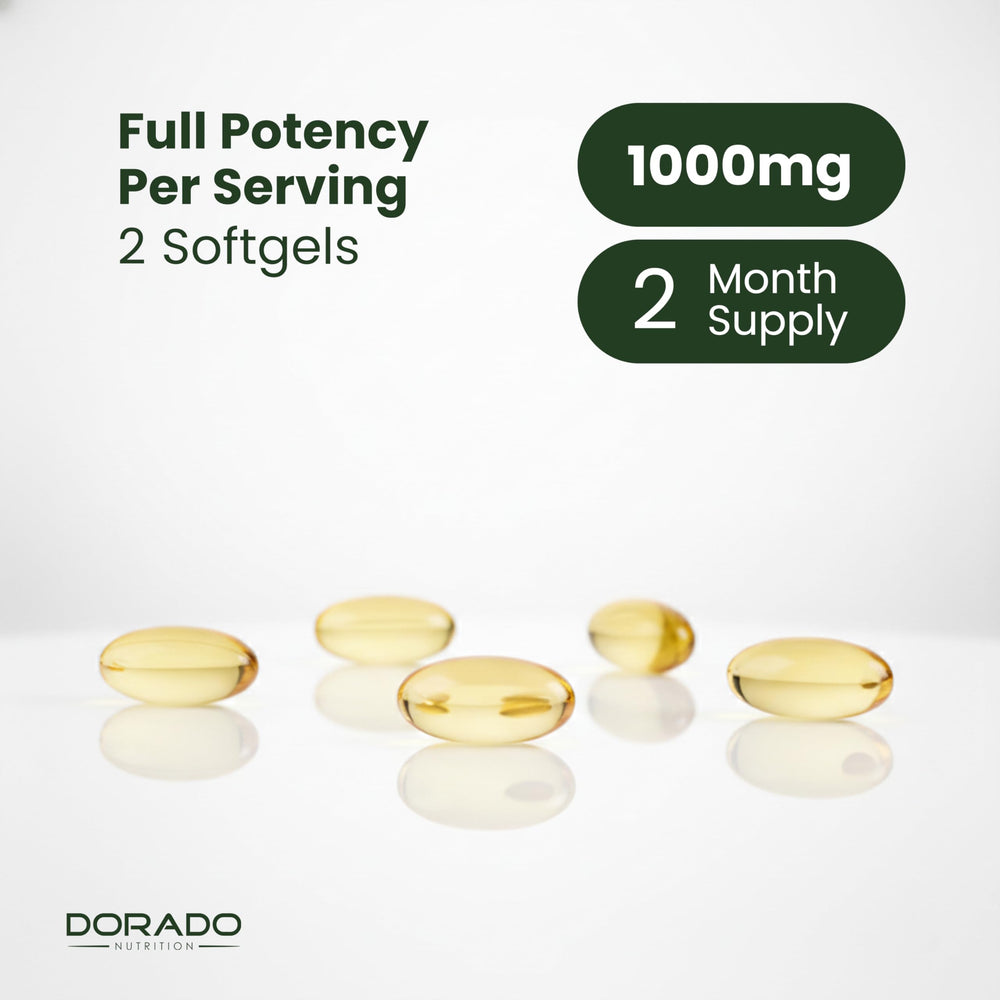 Lifestyle scene with Dorado Nutrition algae omega-3 being used in daily routine