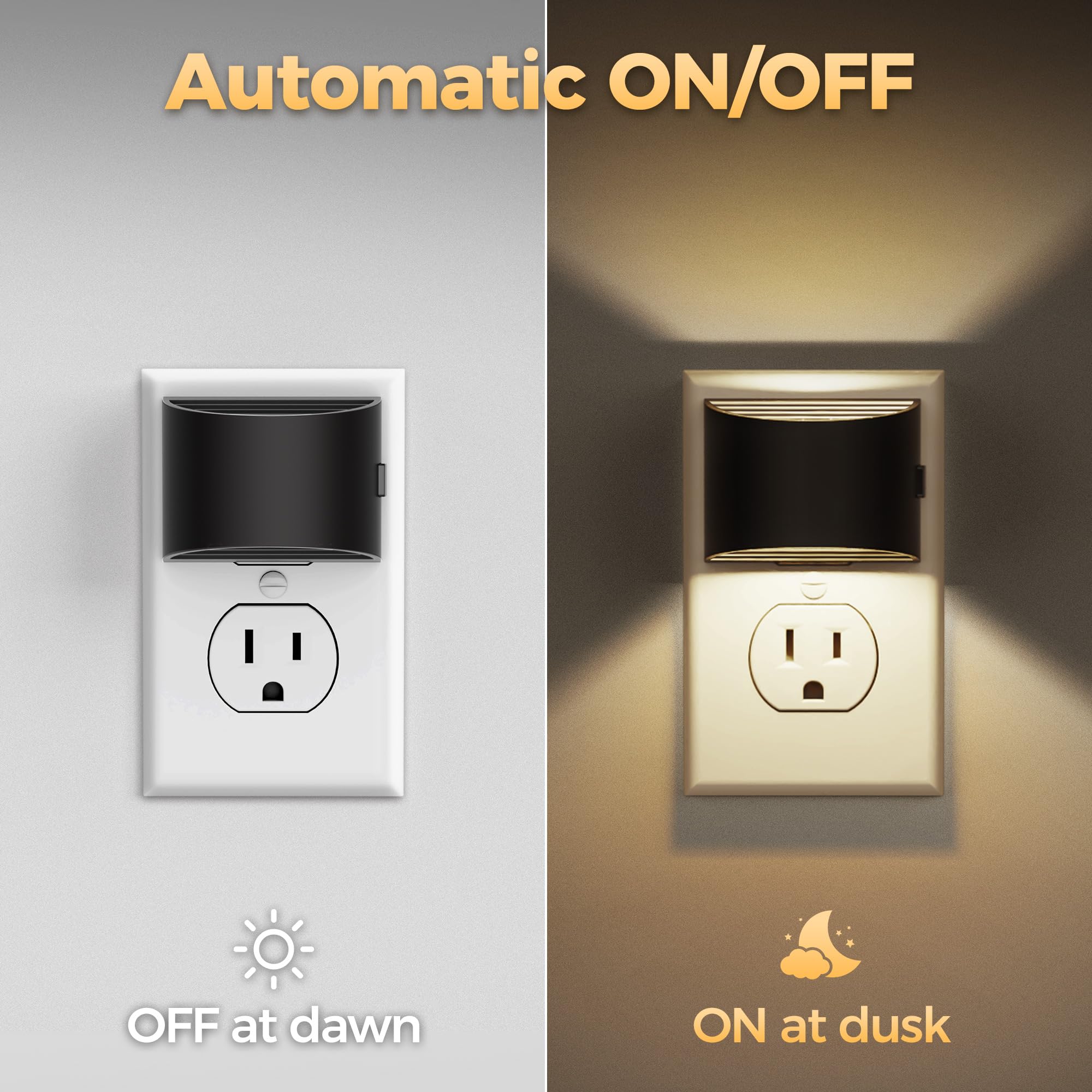 DORESshop LED night light with dusk-to-dawn sensor for automatic glow.