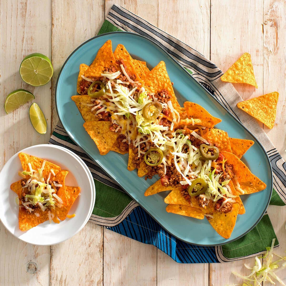 Doritos nacho cheese and cool ranch multi-pack display for parties or gatherings.