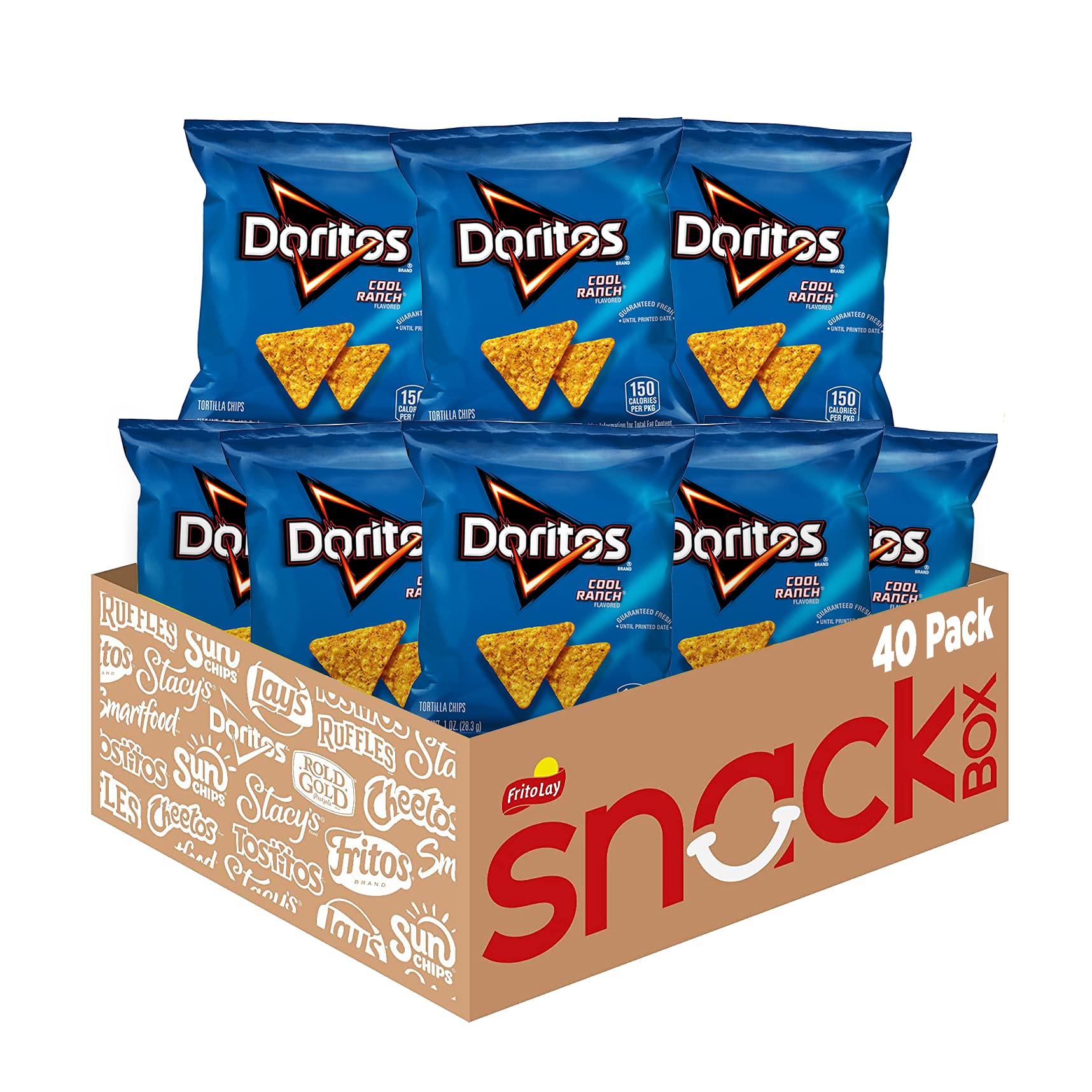 Doritos Cool Ranch 40-pack bags ready for sharing at parties