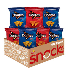 Doritos nacho cheese and cool ranch favorites pack in single-serve bags for lunches.