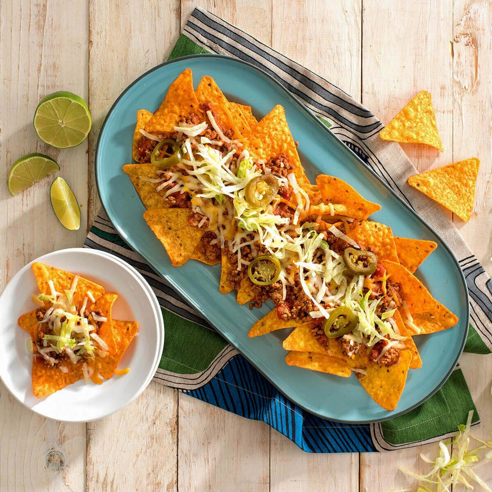 Doritos Nacho Cheese lunchbox-friendly portion showcased for on-the-go lunches.