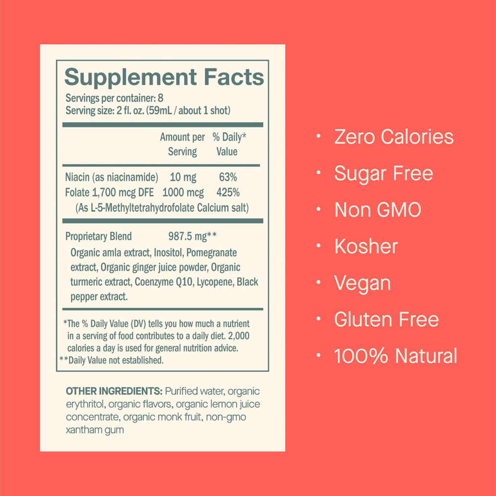DOSE bottle label communicates gluten-free vegan formula for clean nutrition.