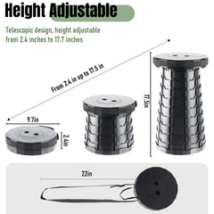 Doseno upgraded foldable stool open for sturdy setup.