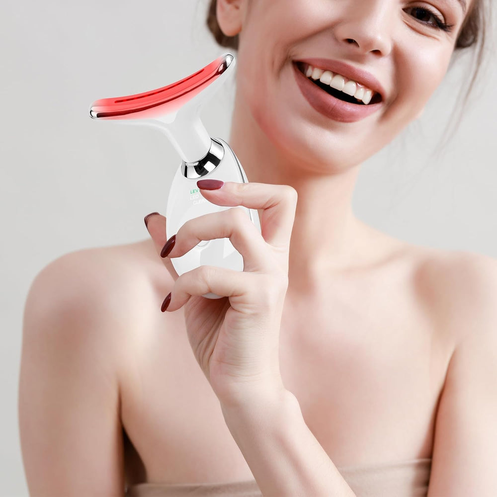 Doset Facial Massager in white color with premium look.