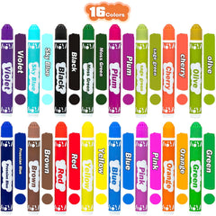 DOSEWART dot markers feature an easy-grip design for little hands.