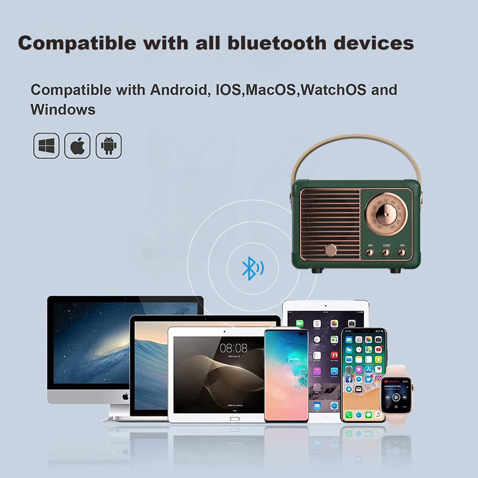 Dosmix Bluetooth 5-0 connectivity for quick pairing.
