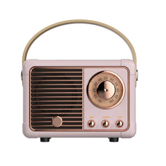 Dosmix Retro Bluetooth Speaker front view, compact for desk and travel