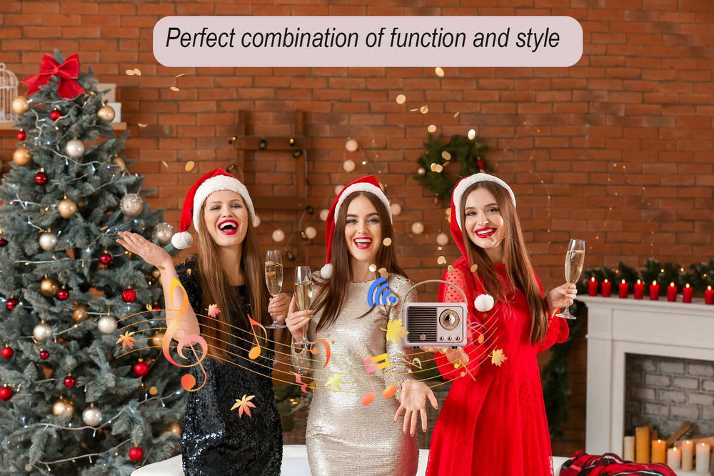 Dosmix Retro Bluetooth Speaker kitchen decor, adds nostalgic charm