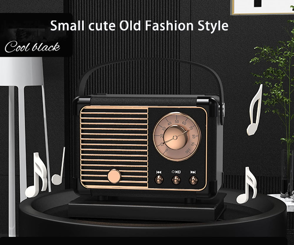 Dosmix retro Bluetooth speaker packaging compact, easy to gift or store