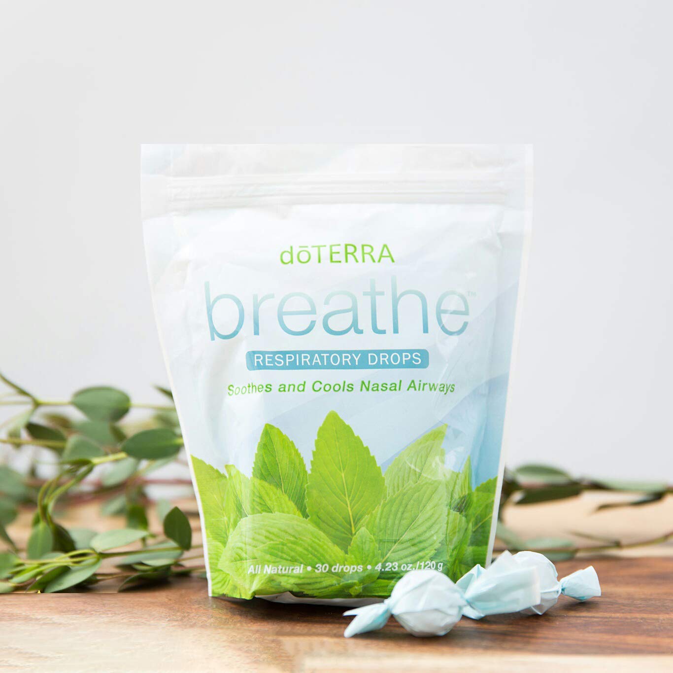 Minty aroma of doTERRA Breathe supports daily respiratory ease.