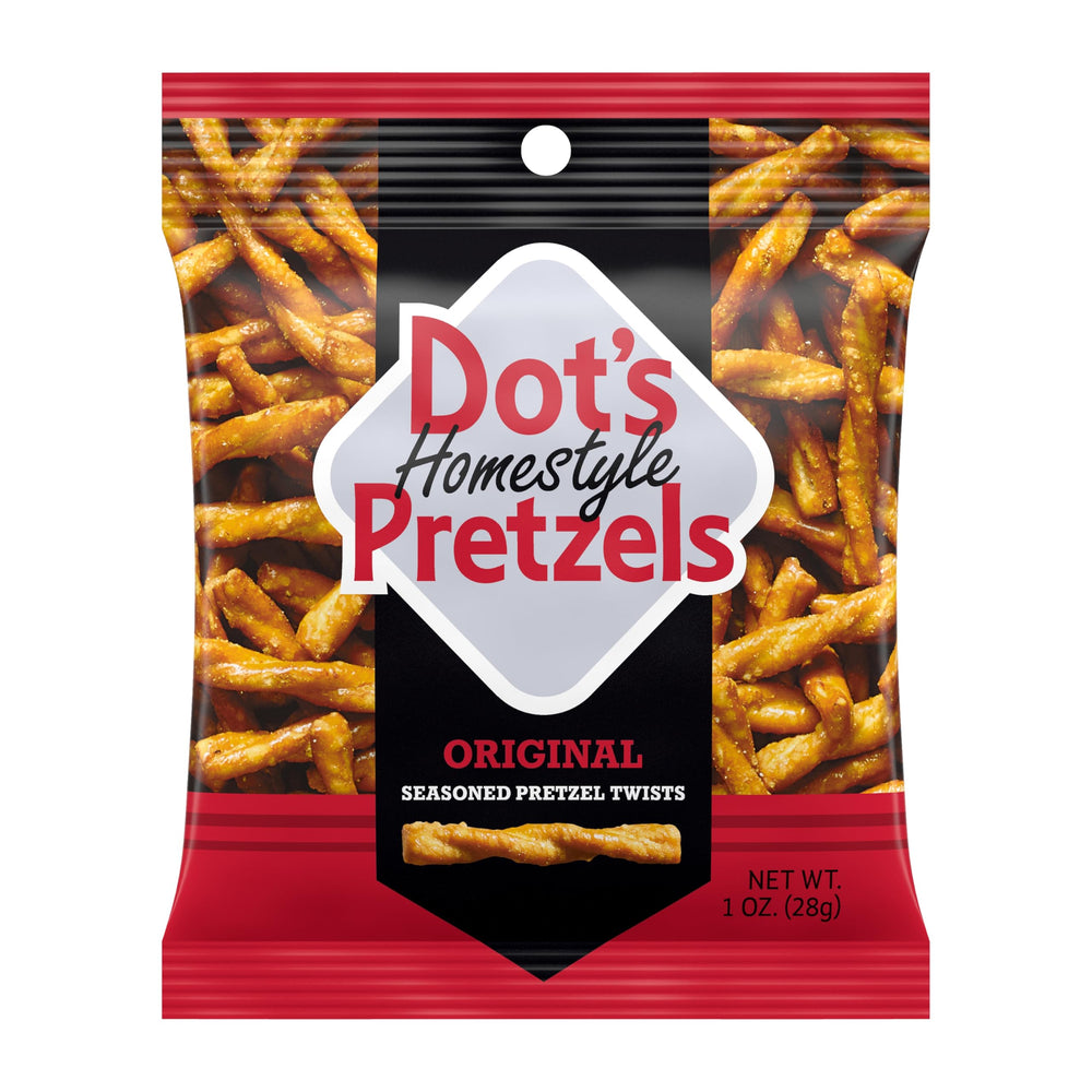 Dot's Homestyle Pretzels Parmesan Garlic platter pairs with dips and drinks.