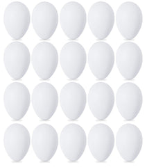Double Couple white plastic eggs ready for Easter hunts and easy customization