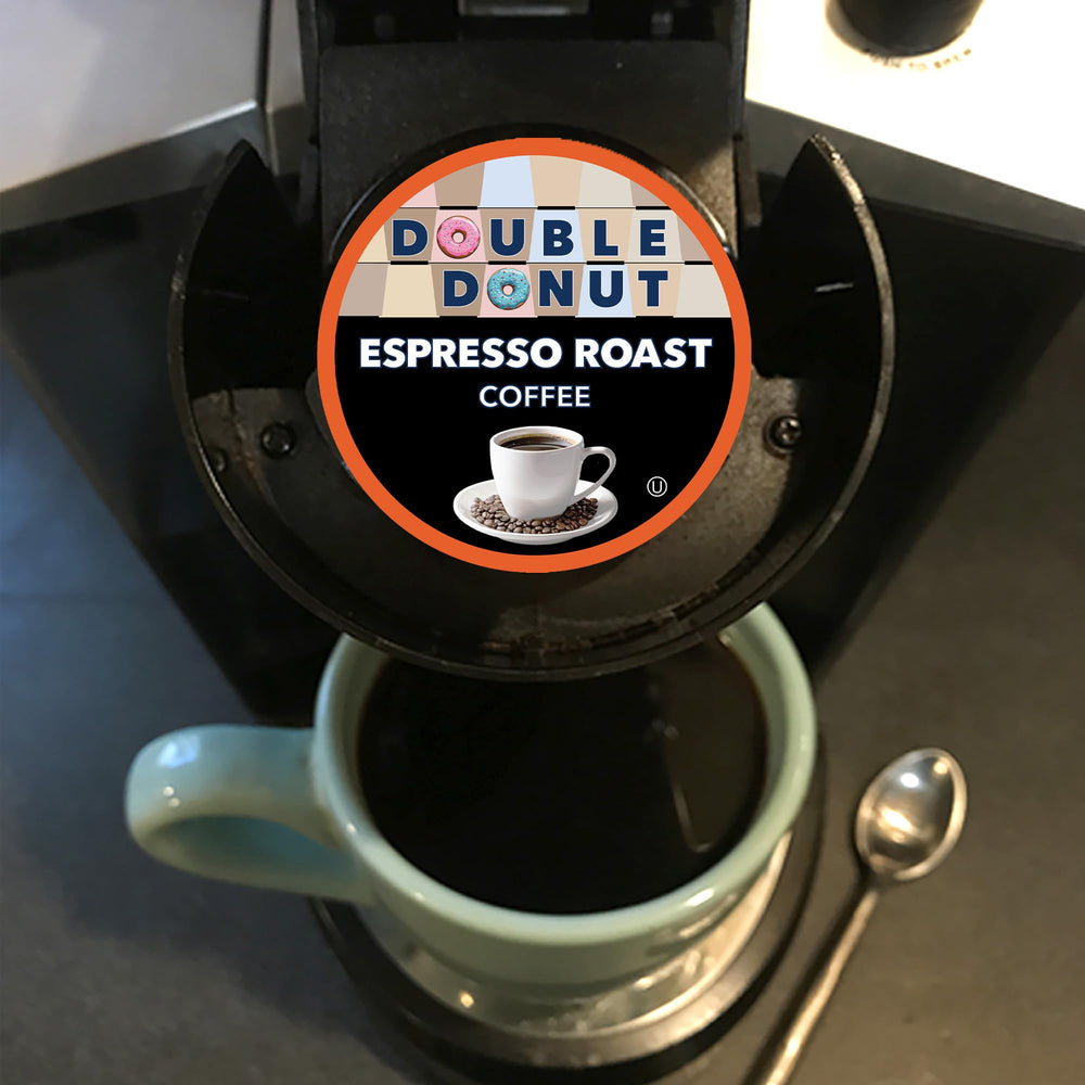 Double Donut breakroom moments enhanced by espresso roast.