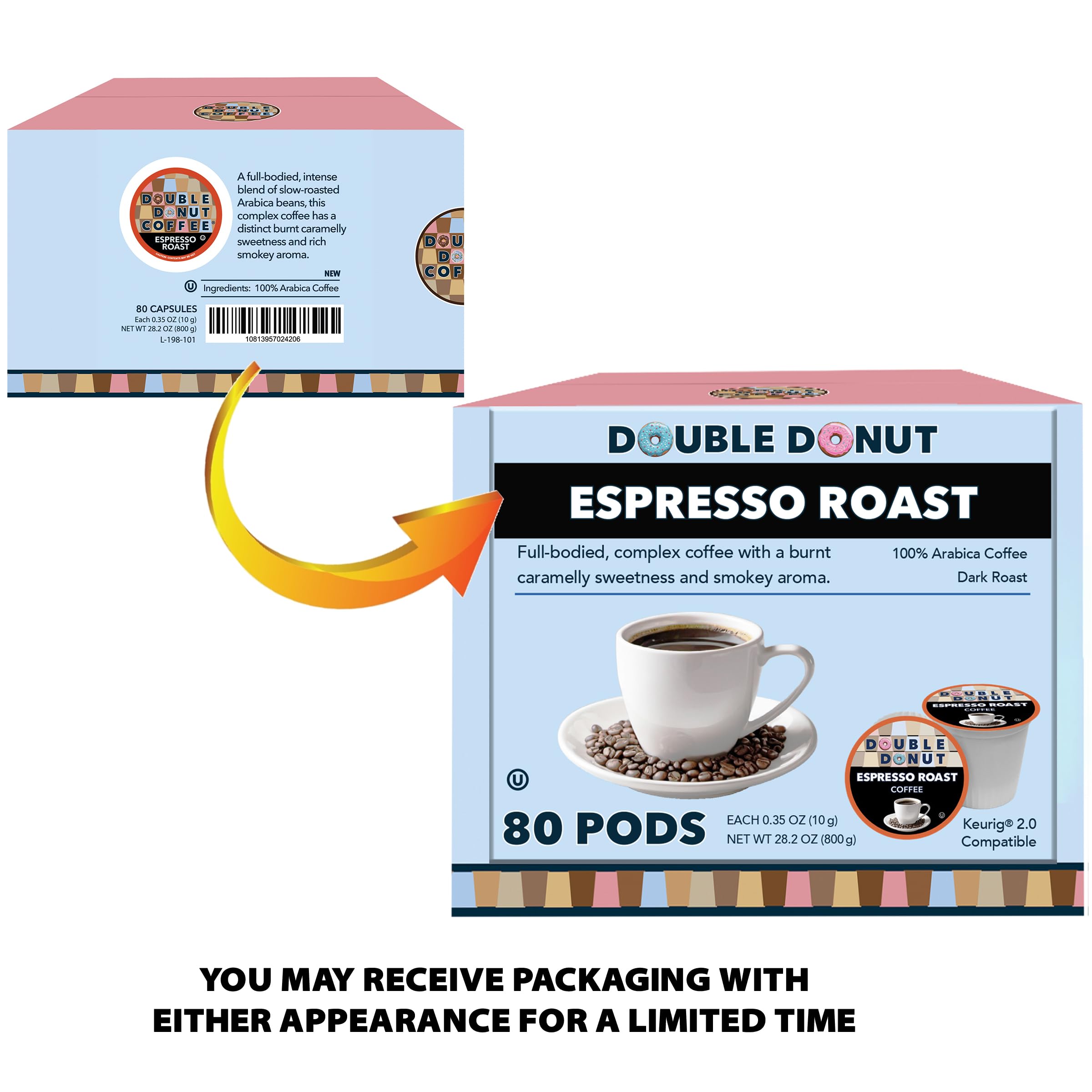 Double Donut pods are kosher, vegan, gluten-free, and sugar-free.