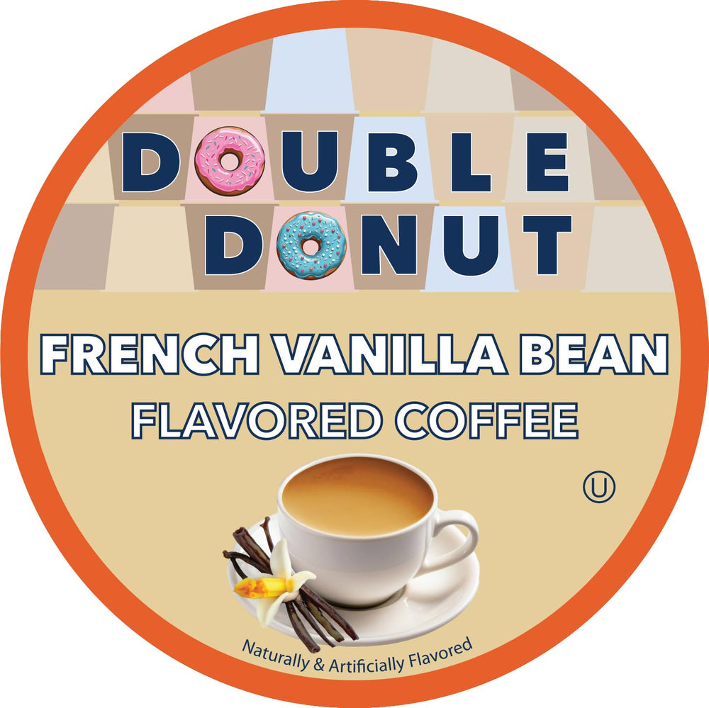 Double Donut Vanilla Bean capsule on mug suggests quick, flavorful mornings.