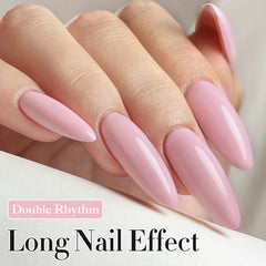 Double Rhythm 15ml gel polish swatch emphasizes compact size for travel