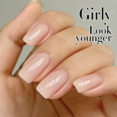 Double Rhythm A1511 sheer swatches reveal soft pastel milky translucency
