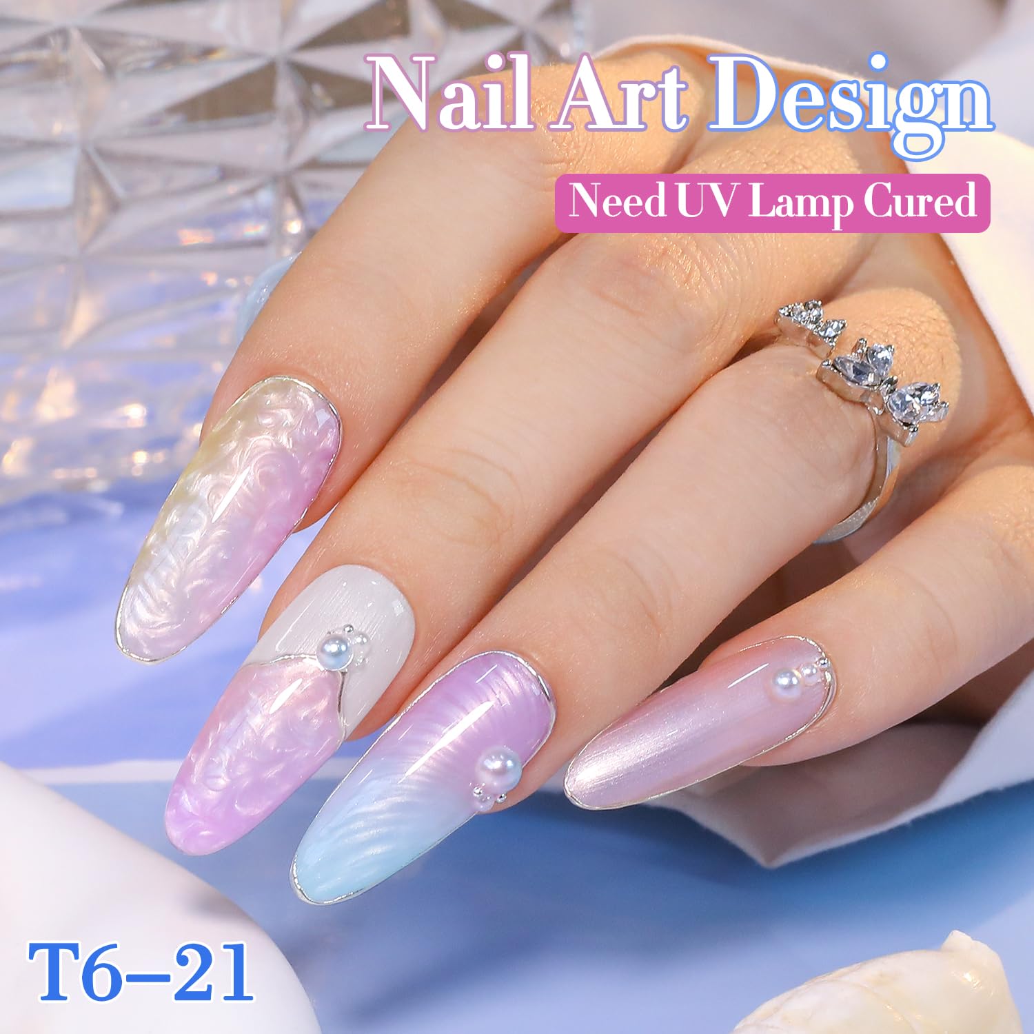 Double Rhythm at-home nail art kit display for DIY manicures.