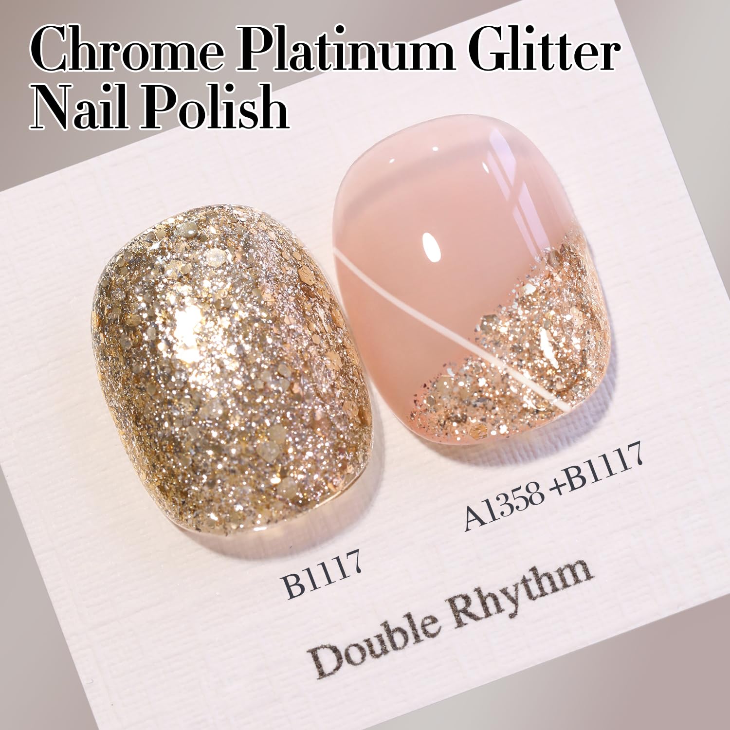 Double Rhythm base coat application ensures smooth adhesion and long wear.