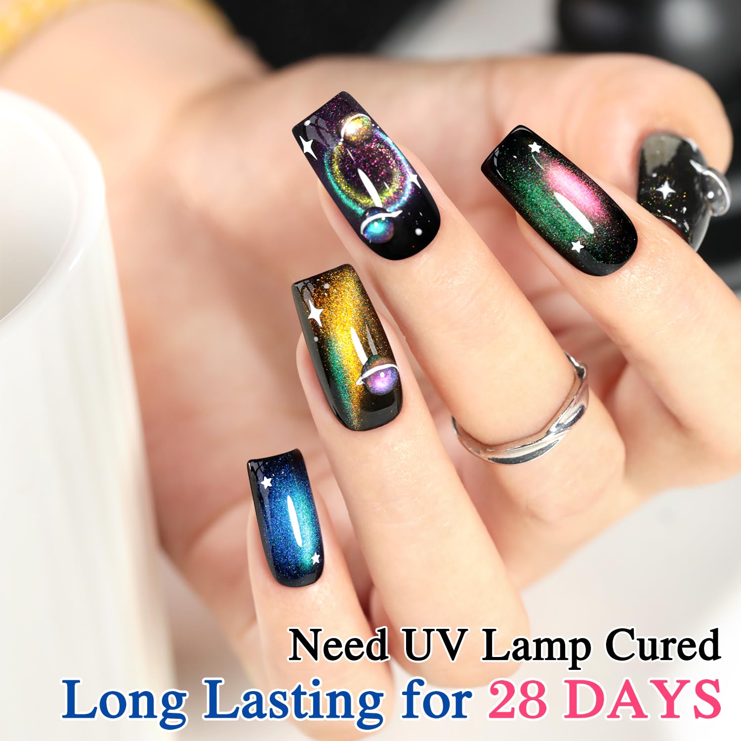 Base and top coat essentials included for durable at-home manicure.