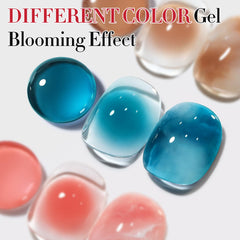 Double Rhythm Blooming Gel floral-pattern design for petals