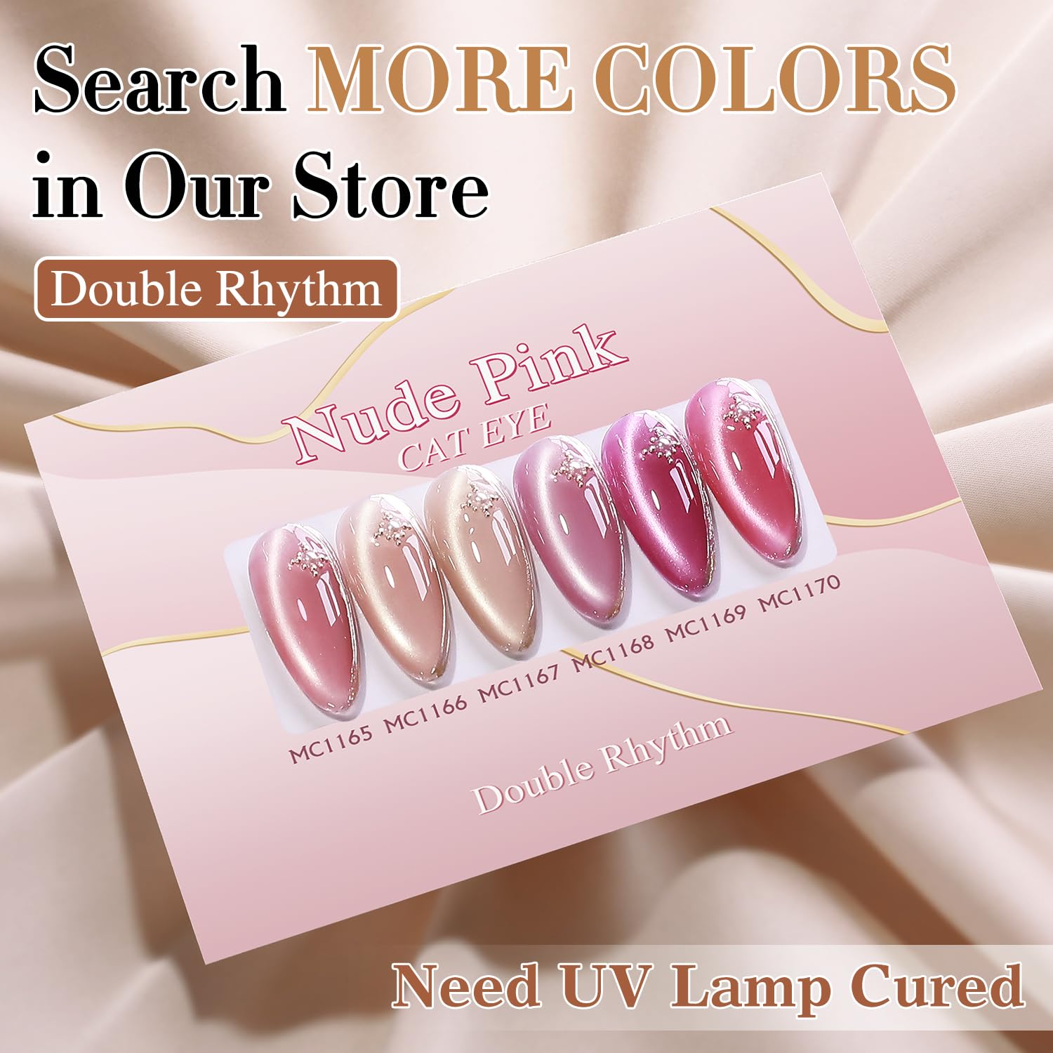 At-home nail art ideas using Double Rhythm Cat Eye Gel Polish