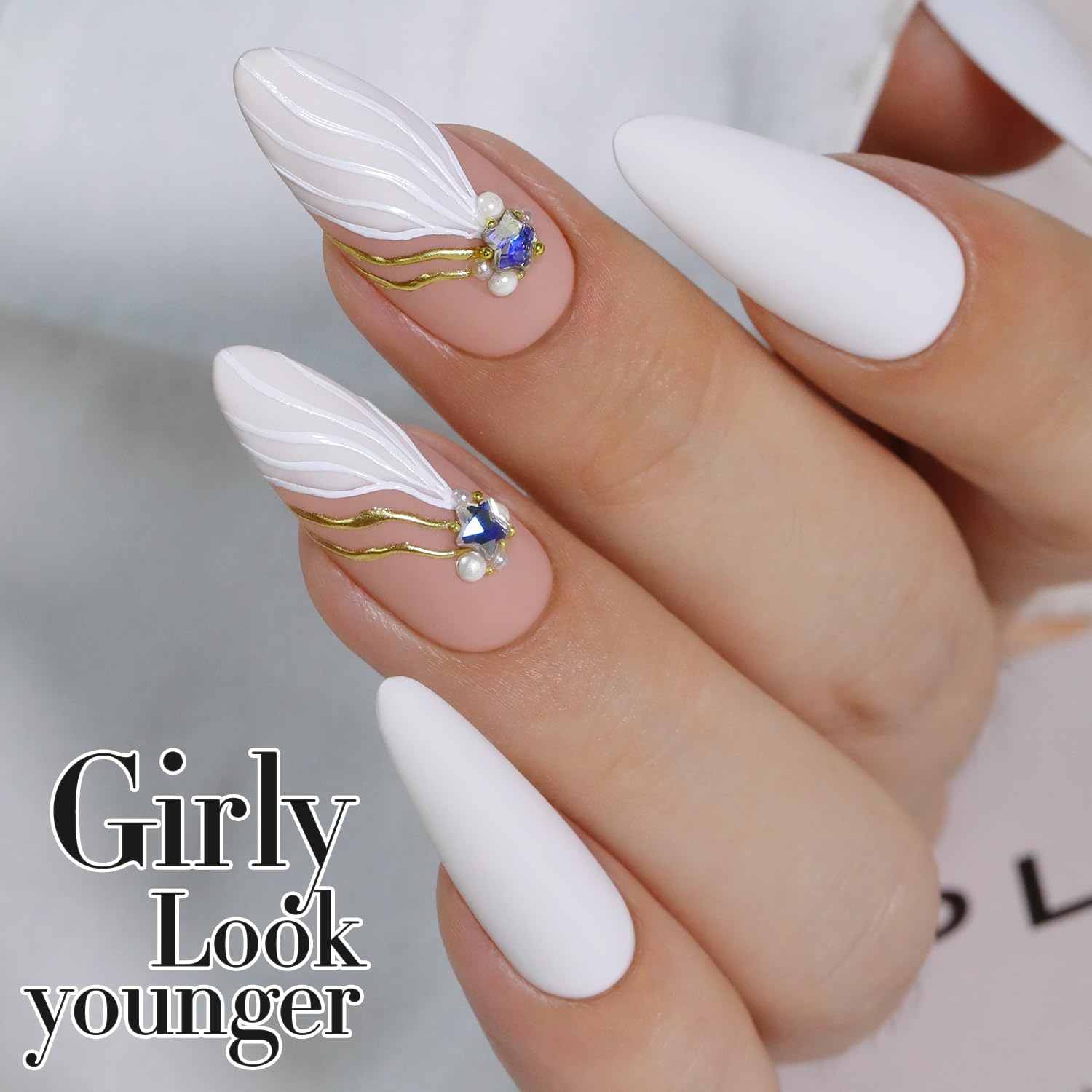 At-home manicure setup with Double Rhythm gel polish kit