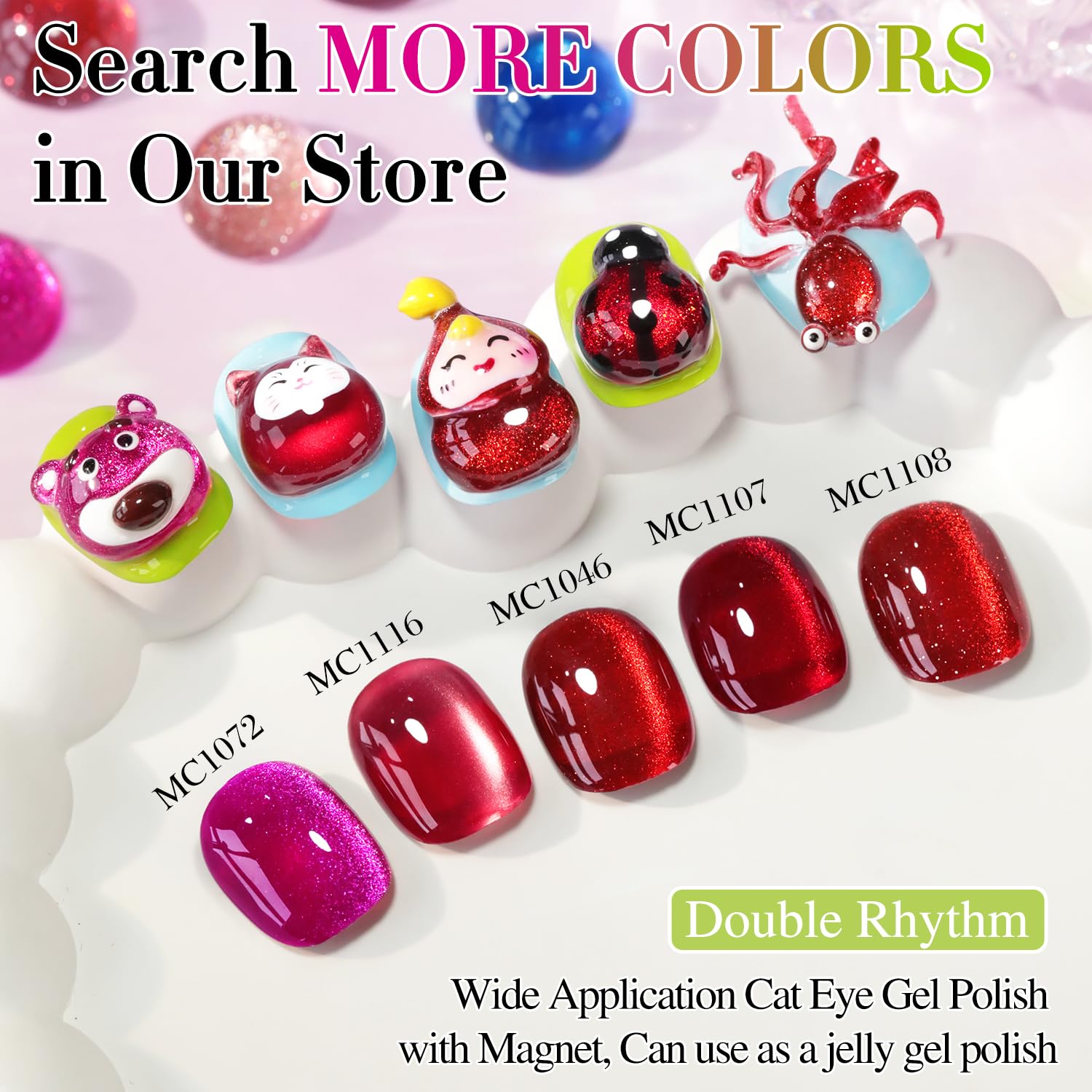 Double Rhythm at-home nail art versatility for DIY designs.