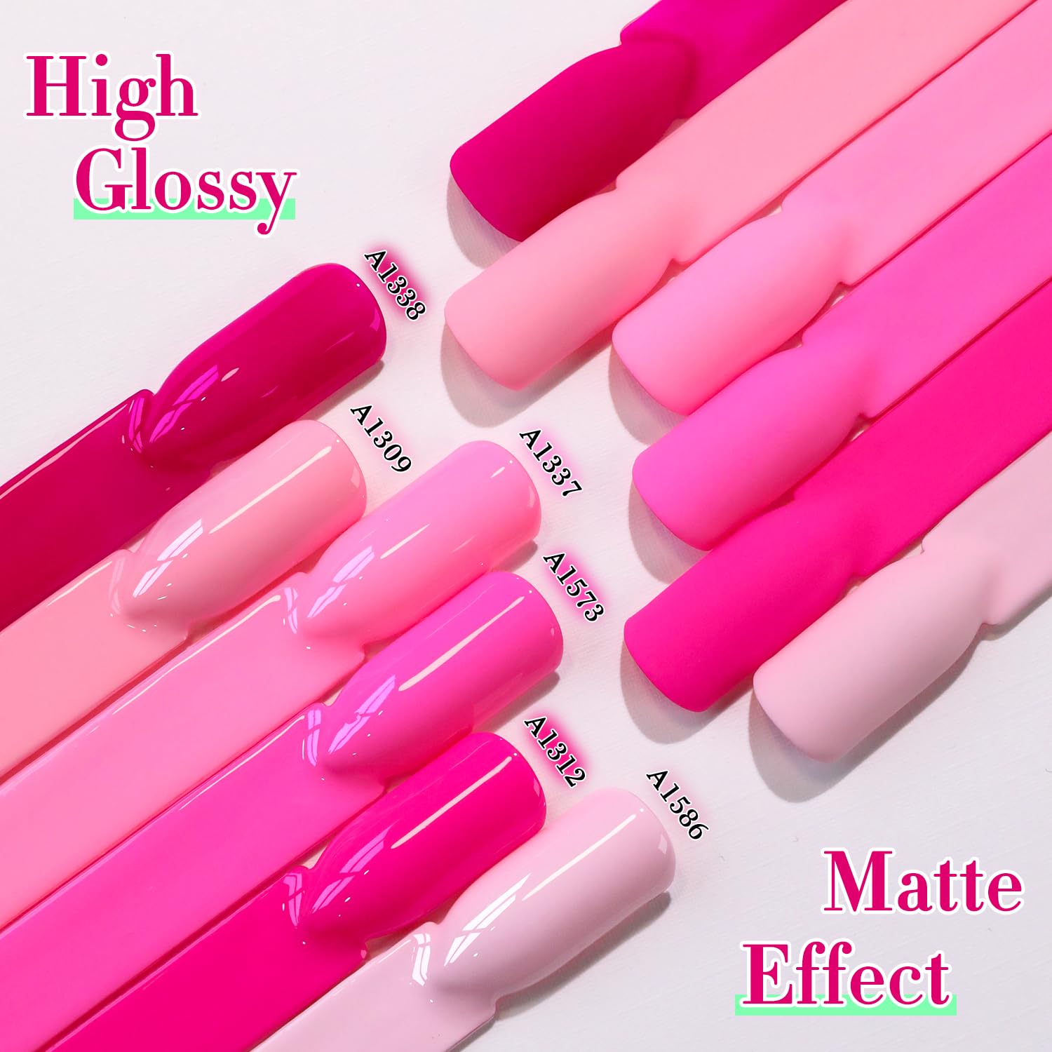Gel polish cures under LED or UV lamp in 60–120 seconds.